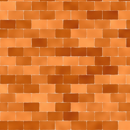 orange mosaic tilesの写真素材