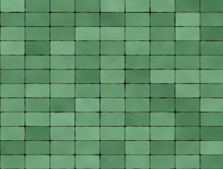 Seamless texture of green tilesの写真素材