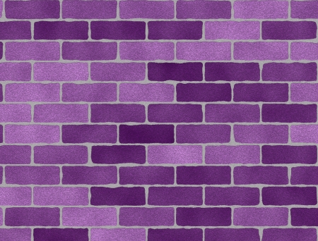Purple brick wallの写真素材