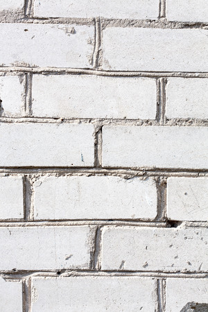 White brick wall texture or backgroundの写真素材
