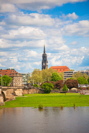 Dresden in a beautiful summer day, Germany.の写真素材