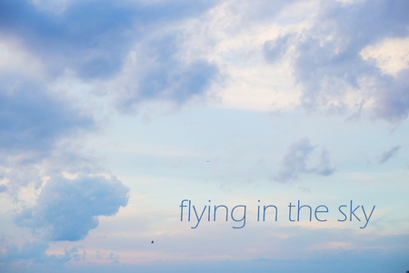 Beautiful sky, beautiful sunset, summer sea happinessの写真素材