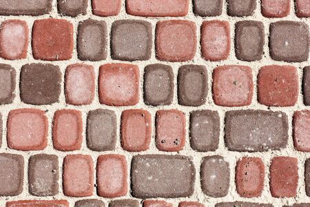 Sett bricks, texture or background, stone pavementの写真素材