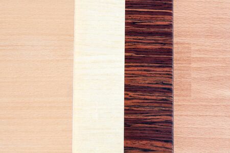 Wood background. Four Wooden boards stacked on top of each otherの写真素材