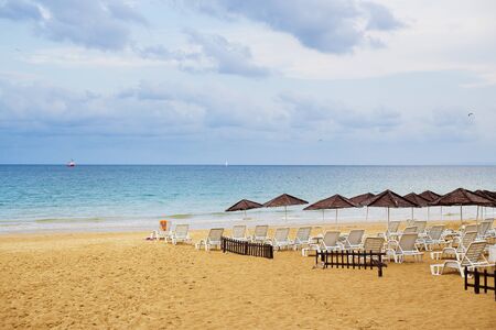 Beautiful summer beaches of a bulgaria nessebarの写真素材