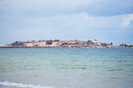 Beautiful sea and sandy beaches of Bulgaria, Nessebarの写真素材