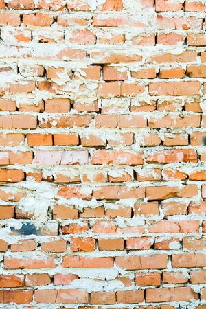 Old red brick wall backgrounds. brickwall textureの写真素材