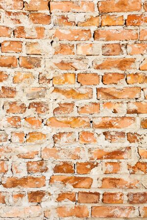Old red brick wall backgrounds. blocks textureの写真素材
