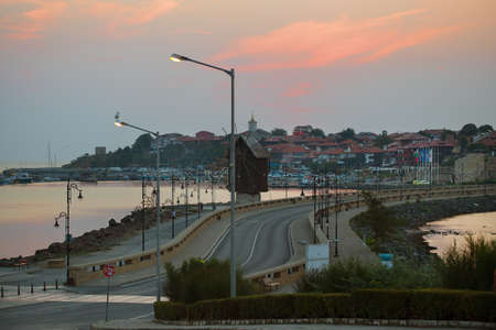 Beautiful panoramas of summer Bulgaria - Nessebar, black sea.の写真素材