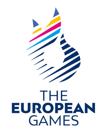 Kyiv, Ukraine - 06/07/2023: Fire of the 3rd European Games. EG2023 international sporting event will take place in Krakow Poland -provide qualification opportunities for the 2024 Summerのeditorial素材