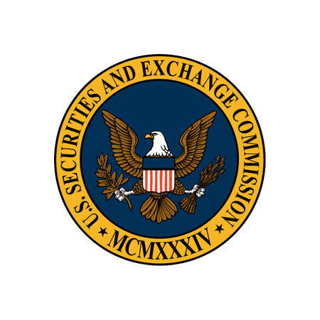 Kyiv, Ukraine - 07 June 2023: United States Securities and Exchange commission isolated on white background. SEC is an independent agency created in the aftermath of the Wall Street Crash of 1929のeditorial素材