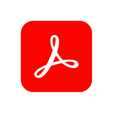 Kyiv, Ukraine - 13 June 2023: Adobe Acrobat Reader mobile application iconのeditorial素材