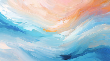 Old painted background with colorful oil paints. Rainbow texture canvas for wall or digital interior. Abstract art painting for posters, covers, template and prints. Watercolor wallpaper - backdropの素材
