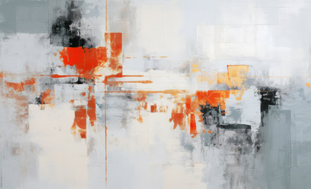 Old painted background with colorful oil paints. Texture canvas for wall or digital interior. Abstract art painting for posters, covers, template and prints. Retro wallpaper backdrop, grunge styleの素材