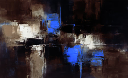 Old painted background with colorful oil paints. Texture canvas for wall or digital interior. Abstract art painting for posters, covers, template and prints. Retro wallpaper backdrop, grunge styleの素材