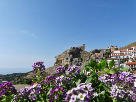 Samothraki Chora Castleの写真素材
