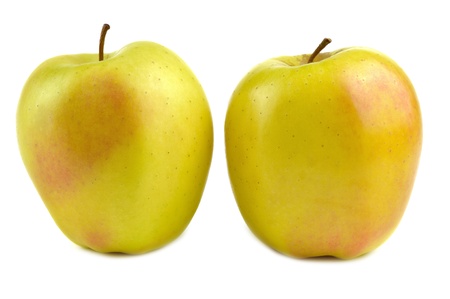 Golden delicious apple, typical of Trentino Alto Adige, Italyの写真素材