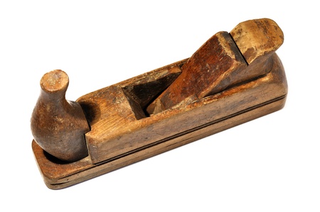 Old plane, isolated on whiteの写真素材