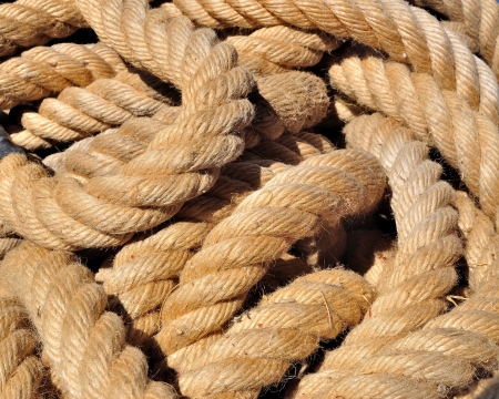 Old rope backgroundの写真素材