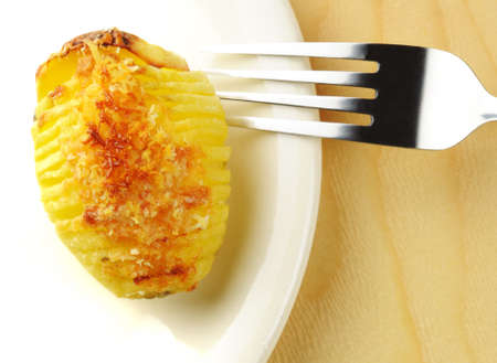 Roasted Hasselback potato