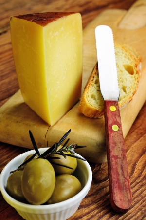 Pecorino toscano, italian sheep cheese, typical of Tuscanyの写真素材