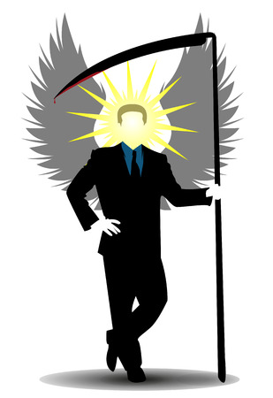 Angel of death as a businessman of soulsのイラスト素材