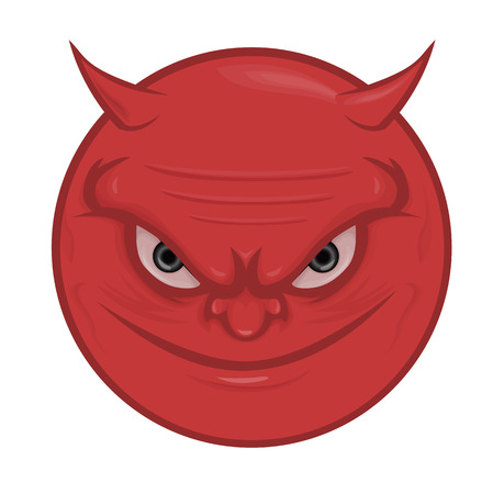 Illustration Of Devil Faceのイラスト素材