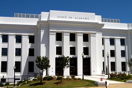 Office building of the attorney general of the state of Alabama located in the state capitol Montgomery, Alabama のeditorial素材