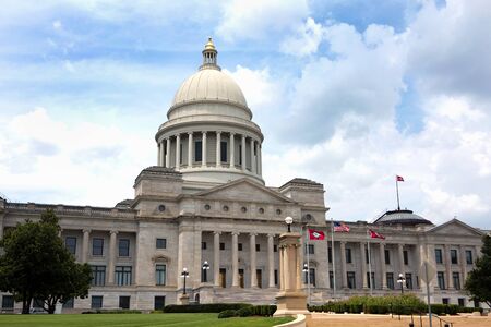 The Arkansas Capital building located in Little Rock, Arkansas, USA.のeditorial素材