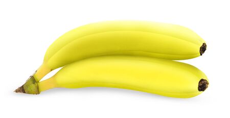 Bunch of bananas isolated on white background.Professional food photographyの写真素材