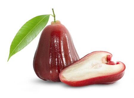 Rose apples or chomphu isolated on white backgroundの写真素材