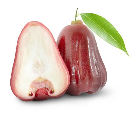 Rose apples or chomphu isolated on whiteの写真素材