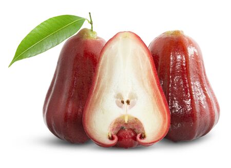 Rose apples or chomphu isolated on white withの写真素材