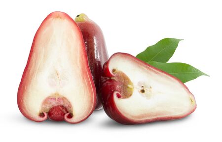 Rose apples or chomphu isolated on white withの写真素材