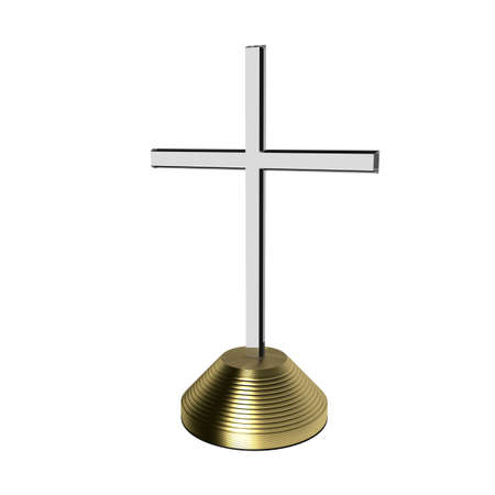 Sacrifice Cross of Jesus 3D Illustrationの写真素材
