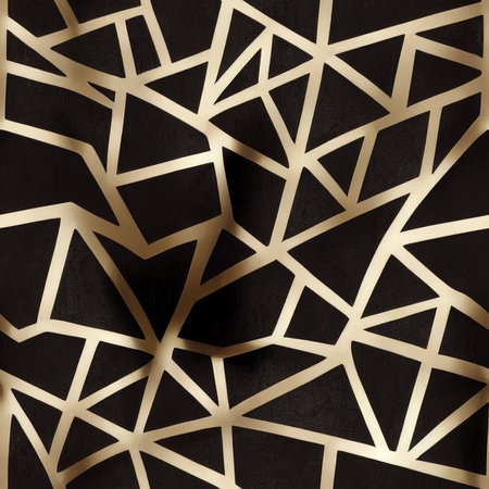 Abstract seamless tile texture pattern with golden lines HQの素材