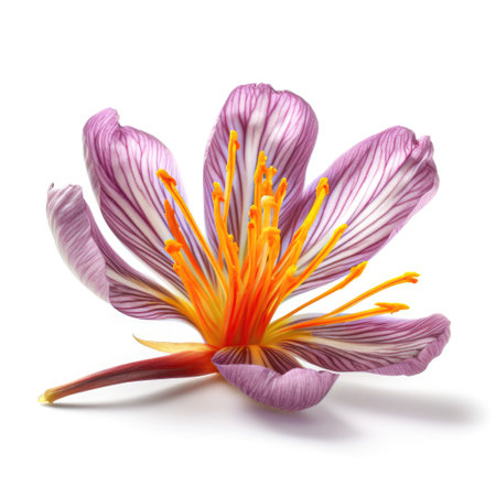 True organic fresh raw curcuma turmeric flower anti-inflammatory natural healthy plant Generative AI Illustration.の素材