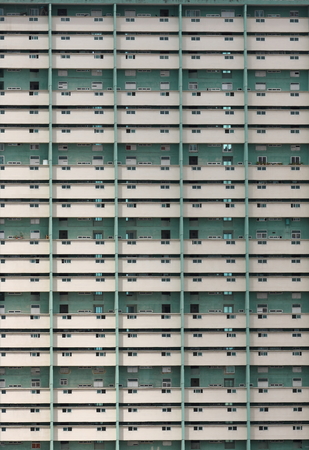 Densely populated tower block   apartment building in downtown Havana, Cuba のeditorial素材