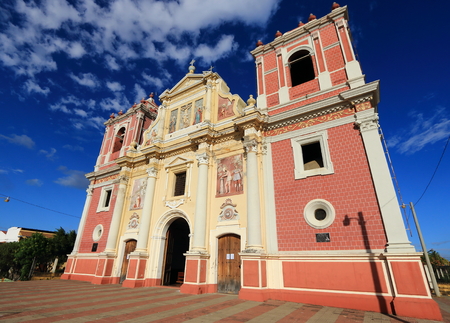 El Calvario church near the centre of, Leon, Nicaragua.の写真素材