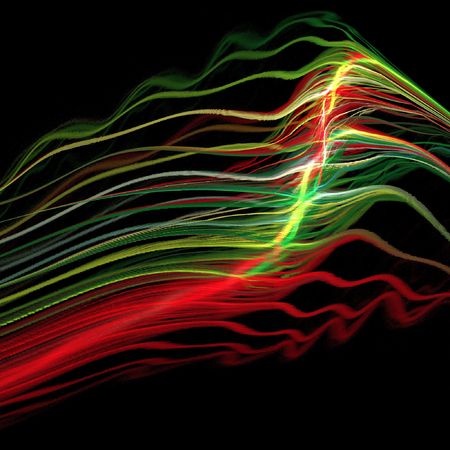 abstract colorful thread of internet or communication