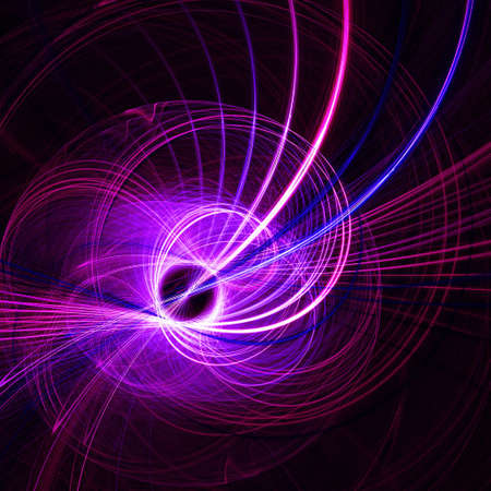 abstract chaos network core rays on dark background