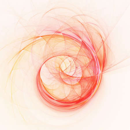 abstract fire spiral rays on white background