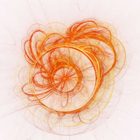 abstract chaos fire circle rays on white backgroundの写真素材