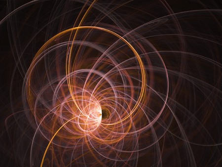 abstract red chaos rays dance on dark backgroundの写真素材