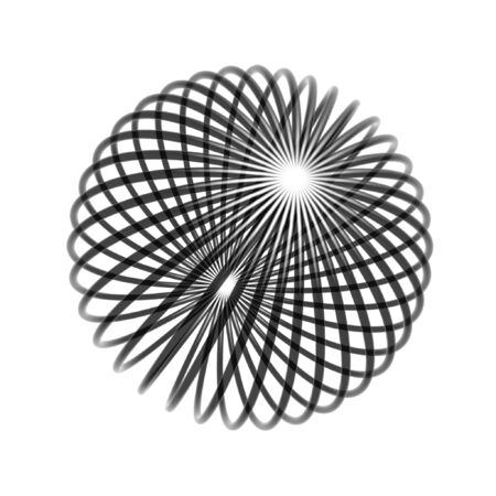 chaos wire ball isolated on white background