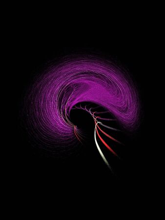 brain nerve trace on dark backgroundの写真素材