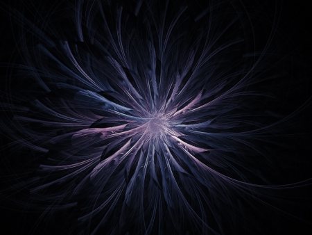 flame of winter rays on dark backgroundの写真素材
