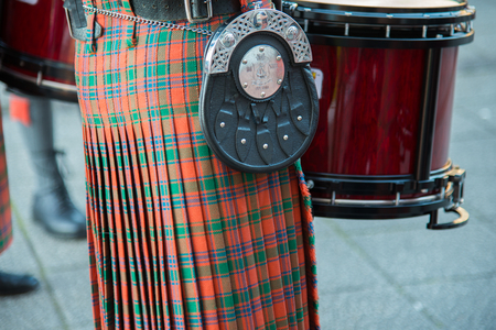 The ancient tradition of the drum and the kiltの写真素材