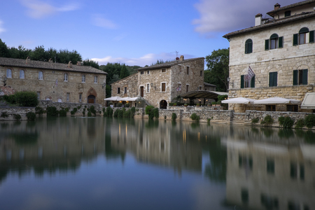 Bagno Vignoniの写真素材