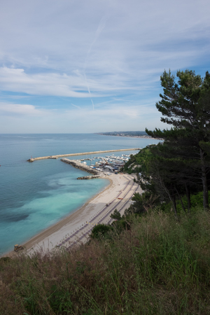 Riviera del Conero landscape background.の写真素材